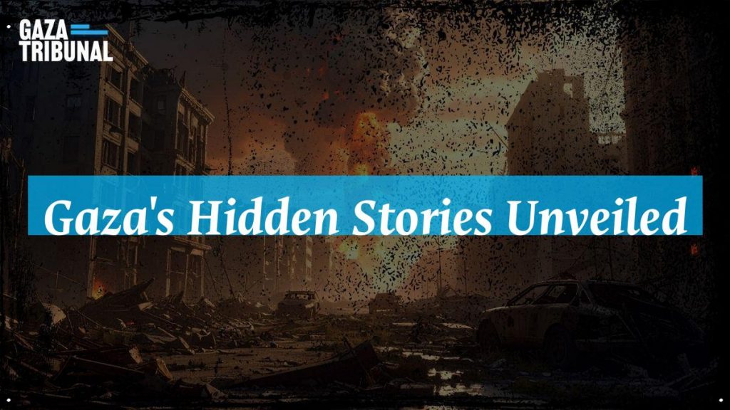 A collage of images depicting the resilience and history of Gaza's erased villages and communities.