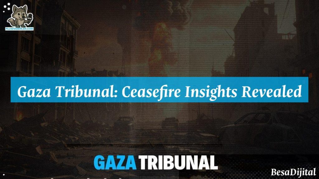 Participants gather to discuss accountability in the Gaza conflict.