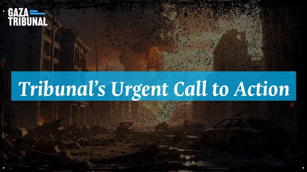 Members of the Gaza Tribunal call for urgent humanitarian action in Istanbul.