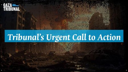 Members of the Gaza Tribunal call for urgent humanitarian action in Istanbul.