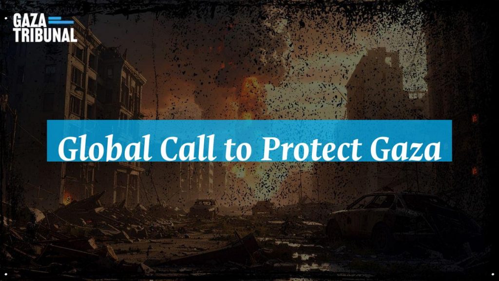 A group of scholars and advocates gather to discuss the Gaza crisis and the need for UN intervention.