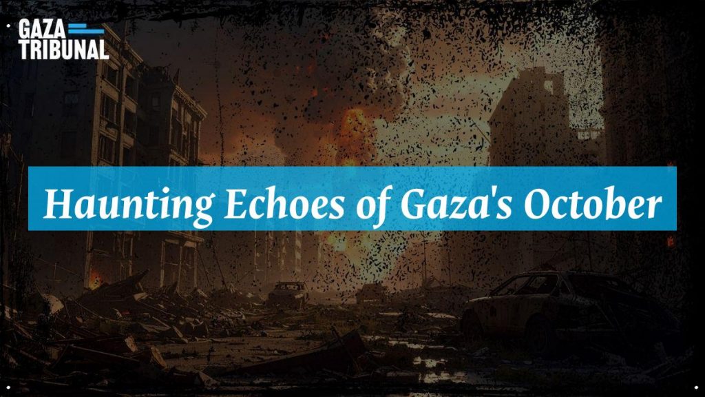 A somber view of Gaza, capturing the contrast between destruction and the fading memories of joy.