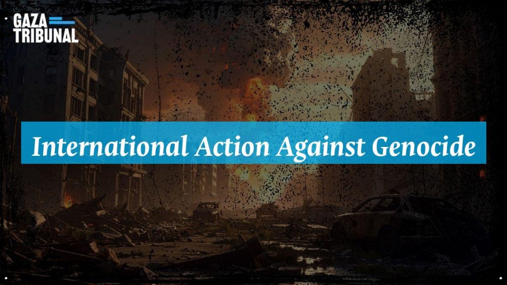 A gathering of scholars and advocates discussing urgent international military intervention in Gaza.